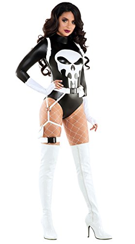 The Punisher Costumes - Starline Women's The Punishing One, As As Shown,