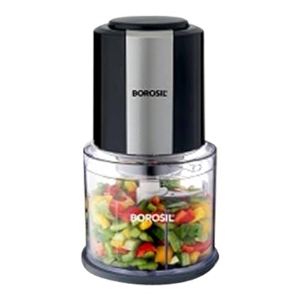 Borosil Plastic Chefdelite BCH20DBB21 300W Twin Blade Technology Chopper(Black,217897)