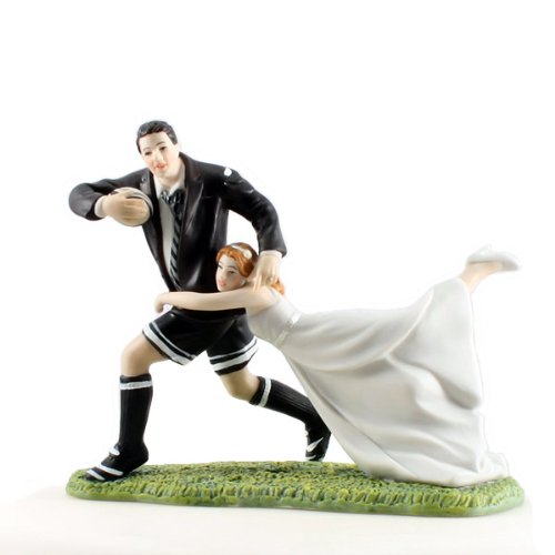 Weddingstar A Love Match Rugby Couple Figurine
