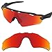 Tintart Performance Lenses Compatible with Oakley Radar EV Path Polarized Etched-Fire Red