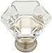 Liberty P19443-116-CP SN LH 1-3/4-Inch Faceted Acrylic Kitchen Cabinet Hardware Knob