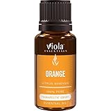 Orange Essential Oil 15ml - 100% Pure Therapeutic Grade Oil by Viola Essentials - Immune Booster and a Natural Antibacterial | Sweet Flavoring for Foods.