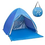 Elover Automatic Pop Up Beach Tent Outdoor Sun Shelter Shade Cabana for 2-3 Person