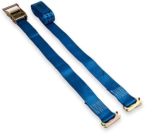 Quality Cargo Control 2"X20' 3-Piece E Track Tie Down Ratchet Strap 835 WLL (1)