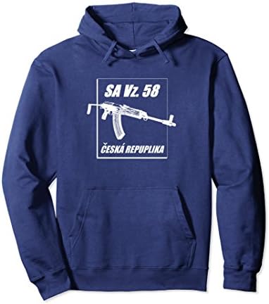 Unisex Czech VZ58 Rifle "SA Vz. 58 Ceska Republika" VZ2008 Hoodie 2XL Navy