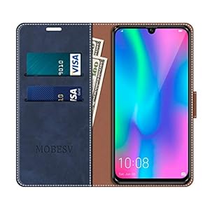 MOBESV Custodia per Honor 10 Lite, Cover a Libro Magnetica Custodia in pelle Per Honor 10 Lite, Elegante Blu - immagine 4