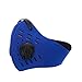 Filter Neoprene Dustproof Mask Pollution Mask Added Activated Carbon Filtration Layer for Exhaust Gas Anti Pollen Allergy PM2.5, Sports Half Face Mask for for Running Cycling Motorcycling Skiing Blue