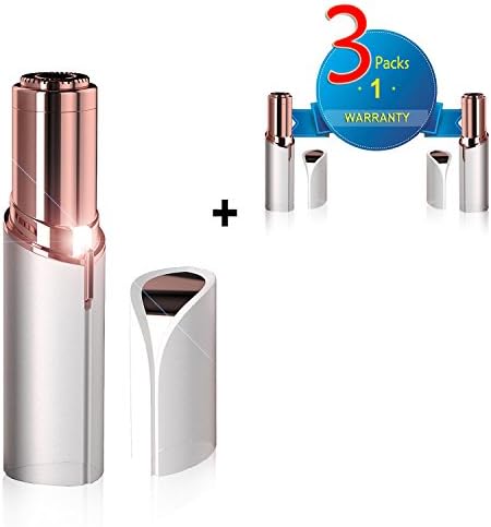 Electric Facial Hair Remover Pain Free Hair Removal for Women Electric Shaver and Hair Trimmer Lipstick Razor Electric Hair Shaver 3 Packs Electric Hair Remover As Seen On TV - Battery Operated