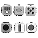 Fidget Cube - Perfect Attention Toy to Relieve Stress and Anxiety for Children & Adults 2-Set Focus Cube ( White & Black)