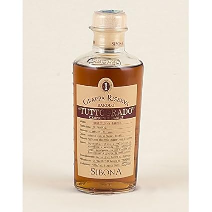 Sibona, Grappa Tuttogrado Nebbiolo da Barolo