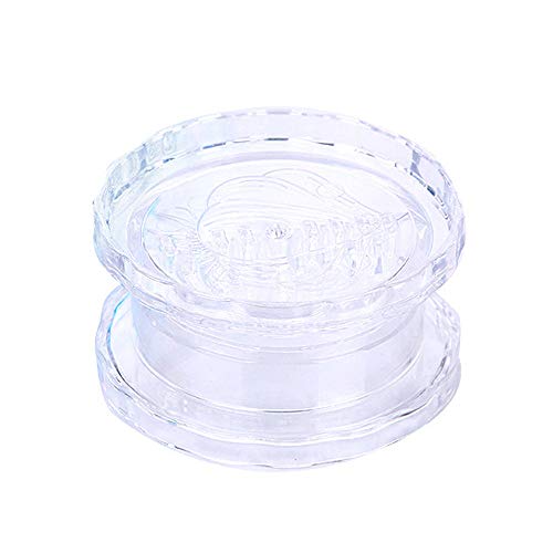 Gotian Helpful Garlic Crusher Grater Plastic Box Twist Peeler Mincer Press Kitchen Kitchen Tool food grade PS plastic material) (Clear)