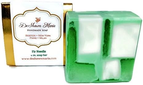 Fir Needle Soap, 4oz Handmade Soap Bar, Smells just like a Christmas Tree, 100% Vegan, Cruelty Free Glycerin Soap