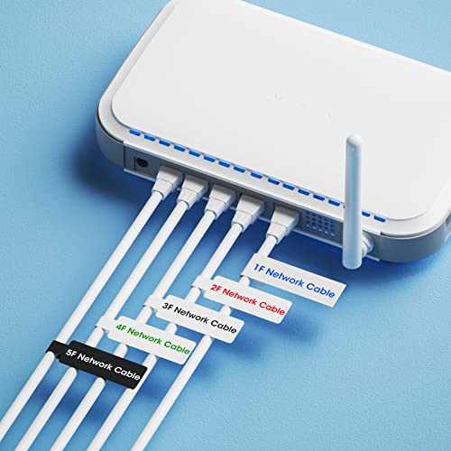 NIIMBOT B18 Portable Label Maker with Black Ribbon Cartridge and White Labels, Wireless Bluetooth Connection, Mobile Editing, Support Color Printing, Mini Sticker Printer for Labeling Office Files