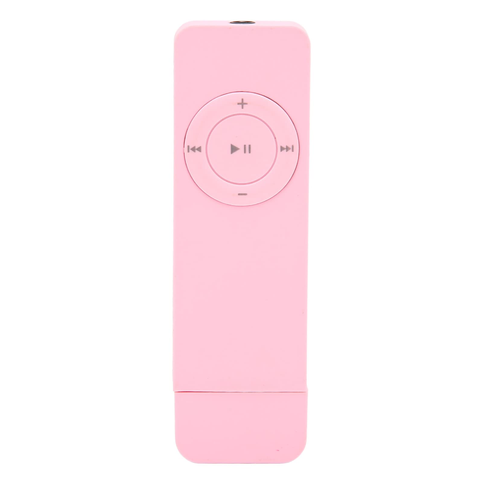Bewinner MP3 Player, Mini Music Player MP3 Player with USB Flash Drive, Portable HiFi Lossless Sound MP3 Music Player for Students Running Travel, Supports up to 64GB, Gift for Kids (Pink)