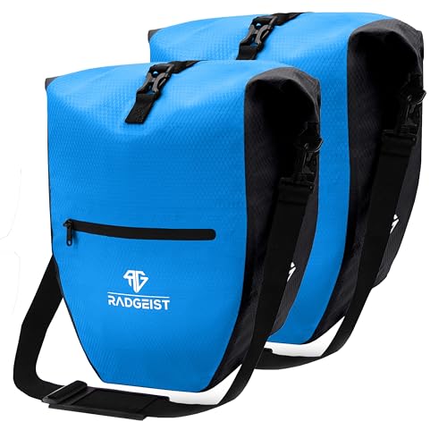 RADGEIST Fahrradtasche für Gepäckträger - Tasche für Fahrrad Gepäckträger - Gepäckträgertasche wasserdicht & Umhängetasche - Radtasche mit Reflektoren