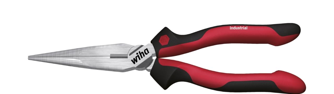 Wiha WHA-34515 200mm Industrial Needle Nose Pliers, Multi-Colour