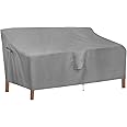 OutdoorLines Outdoor Waterproof Patio 3-Seater Couch Cover - UV Resistant Patio Sofa Furniture Covers Weatherproof Heavy Duty Glider Covers for Outdoor Furniture, 88Wx32.5Dx33H Inches, Gray