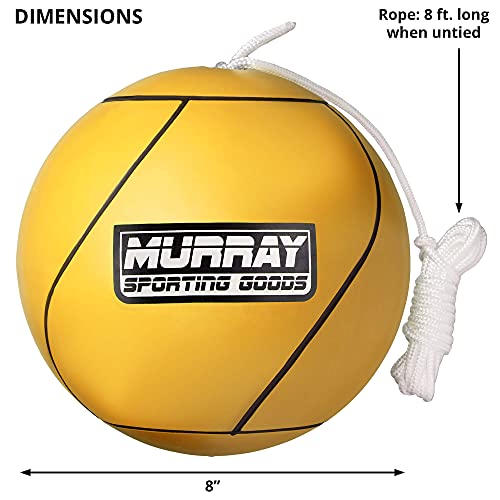 Murray Sporting Goods Tetherball and Rope FullSize Soft Rubber