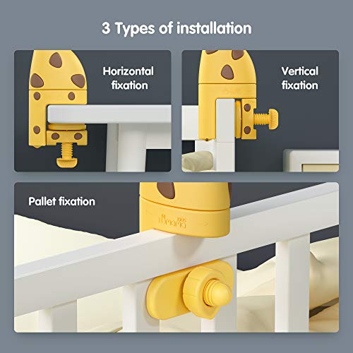 TUMAMA Remote Control Giraffe Baby Crib Mobiles with Projection Light and Music,Volume Up or