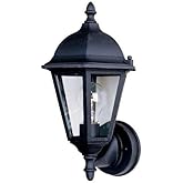 Maxim Westlake-1 Light Outdoor Wall Lantern in Mediterranean Style-9.5 Inches Wide by 24 inches high-Black Finish