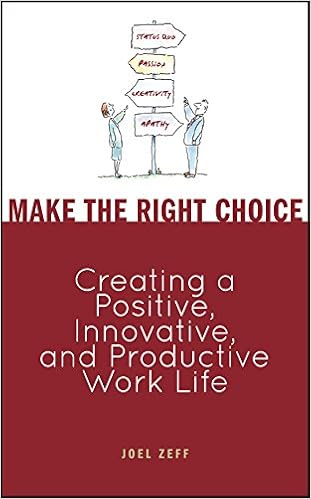 Make the Right Choice: Creating a Positive, Innovative and Productive Work Life