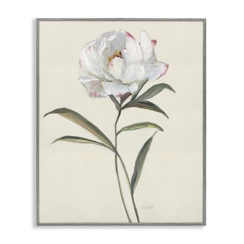 Single White Rose Floral Still Life, 24 x 30 Inch Framed Giclée Print