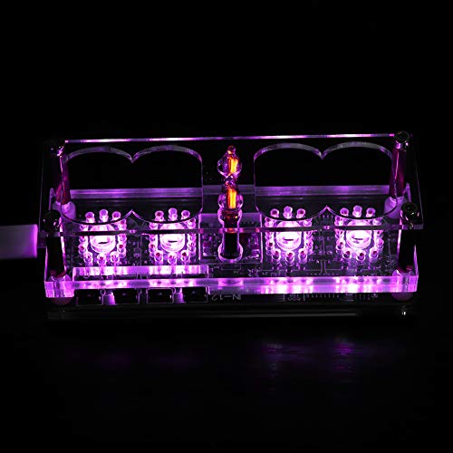 Nixie Vacuum Tube Clock, Digital IN To 12 LED Tube 4 Bit Seven Color
