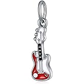LaBenie Dangle Red Guitar Charm Bead
