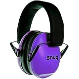 Snug Kids Earmuffs / Hearing Protectors – Adjustable Headband Ear Defenders For Children and Adults (Purple)