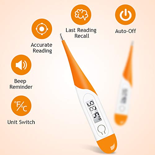 Professional Fast Reading Waterproof Digital Oral Thermometer with