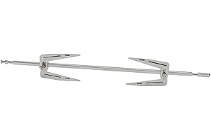 TEHAUX Stainless Steel Rotating Roast Chicken Fork for Air Fryer and Toaster Oven Kitchen Gadget for BBQ