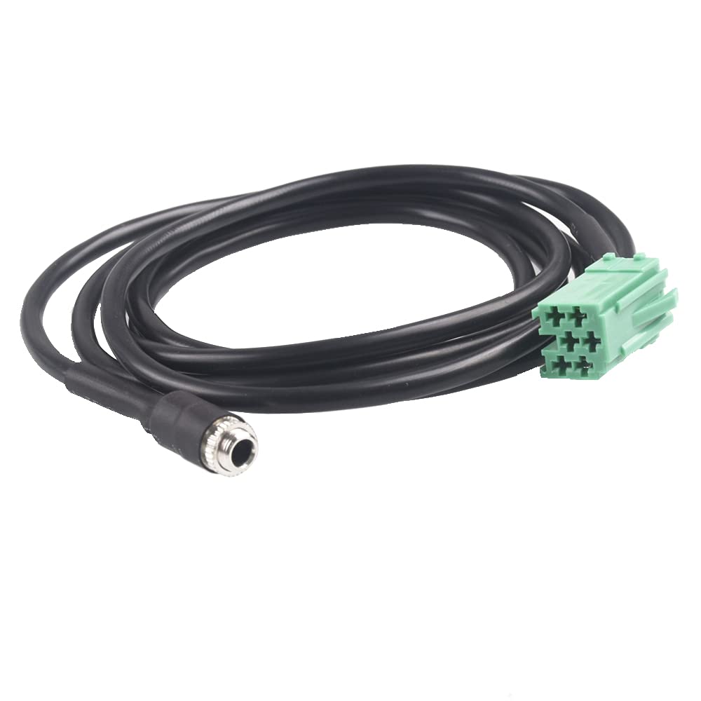 ENJOY-UNIQUE AUX IN Input Female Adapter Cable For iPod iPhone MP3 3.5MM Jack for Renault Clio Megane 2005-2012