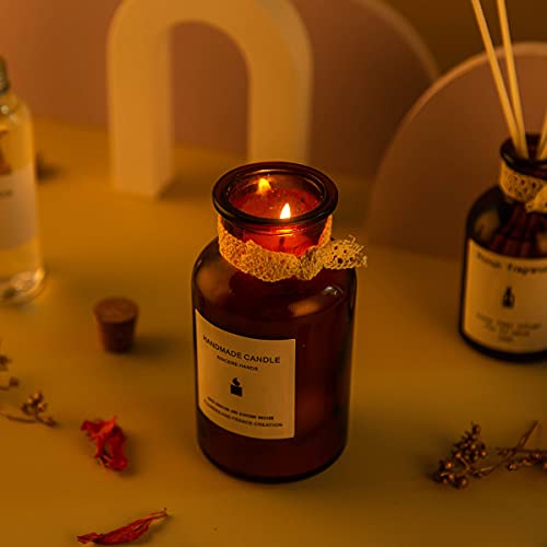 Scented Candles Gifts Set for Women with Natural Soy & Reed Diffuser Oil,Thanksgiving Christmas Mother\'s Day Valentine\'s Day Birthday Gifts PHMUN
