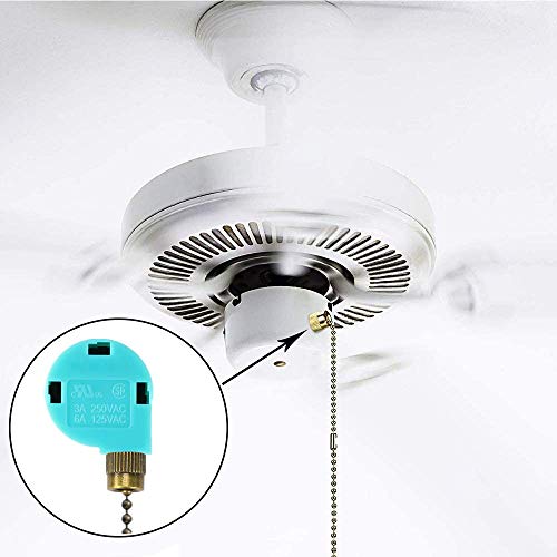 Ceiling Fan Switch 3 Speed 4 Wire Zing Ear ZE268S6, Fan Pull Chain