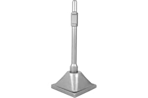 JACKCHEN 1-3/16 inch (30mm) Tamper Shank, Jack Hammer Plate Tamper 6x6" Plate with Electric Chisel Dirt Compactor, Tamper Shank and Plate ， Gas Powered and Electric Demolition Concrete Breaker