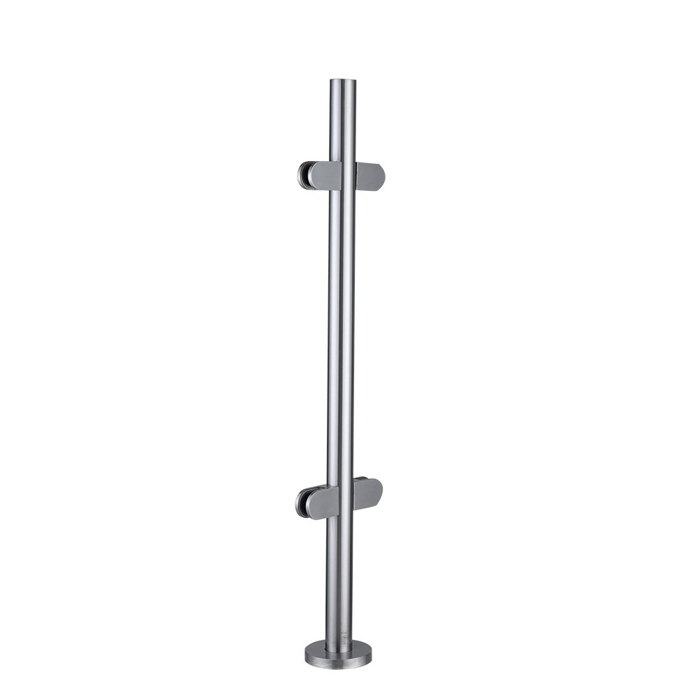 Panana Stainless Steel Balustrade Posts Grade 304 with Glass Clamps Rubbers & End Caps Landing Staircase Various Options (Mid Post 1100mm)