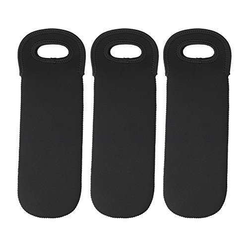 Estink Wine Bottle Sleeve, 3Pcs Neoprene Wine Bottle Protector Covers for 750ml Bottles - Portable Travel Carrier with Waterproof & Dust-Proof Design