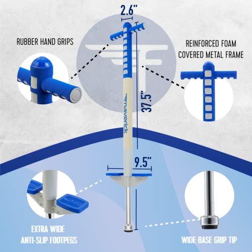 Flybar Foam Maverick Pogo Stick For Kids Ages 5+, Weights 40 to 80