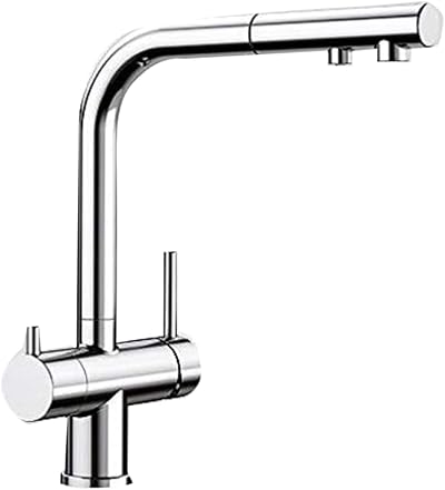 BLANCO Fontas-S II Chrome Kitchen Sink Tap Pull-Out Spout Grey