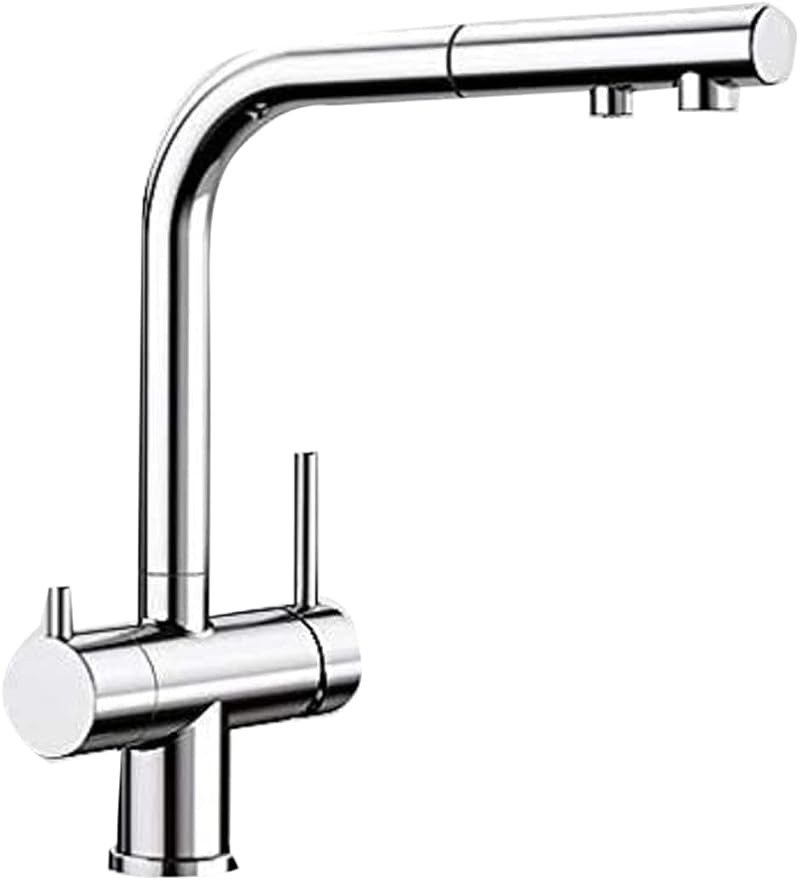 BLANCO Fontas-S II Chrome Kitchen Sink Tap Pull-Out Spout Grey