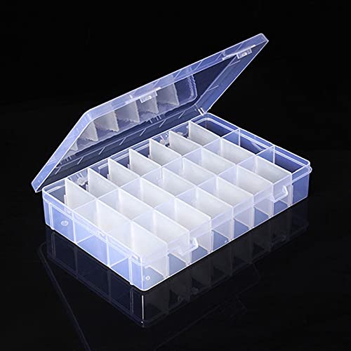 OriGlam 24 Compartment Electronic Components Storage Box Case, SMD SMT Case, Electronic Component Boxes