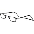 Clic Magnetic Reading Glasses for Men or Women, Computer Readers, Original Expandable (M-XL, Black, 2.00 Magnification)