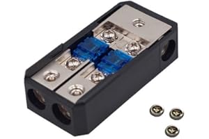 KCT Factory In-Line Mini ANL Fuse Holder 2x2/4GA-3x2/4GA with Fuse Distribution Block Stereo/Audio/CAR