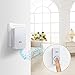 Wireless Doorbell, 1 [Self-Powered] Push Button and 1 Plug-in Receiver, Waterproof Chime Kit with 58 Chimes & 4 Level Volume LED Flash White, No Battery Required