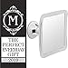 3X Magnifying Shower Mirror for Fogless Shaving with Suction Cup, Shatterproof Surface and 360° Swivel, 6.3