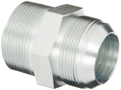 Eaton Aeroquip 2021-24-24S Male Connector, Male 37 Degree JIC, Male Pipe Thread, JIC 37 Degree & NPT End Types, Carbon Steel, 1-1/2 JIC(m) x 1-1/2 NPT(m) End Size, 1-1/2" Tube OD