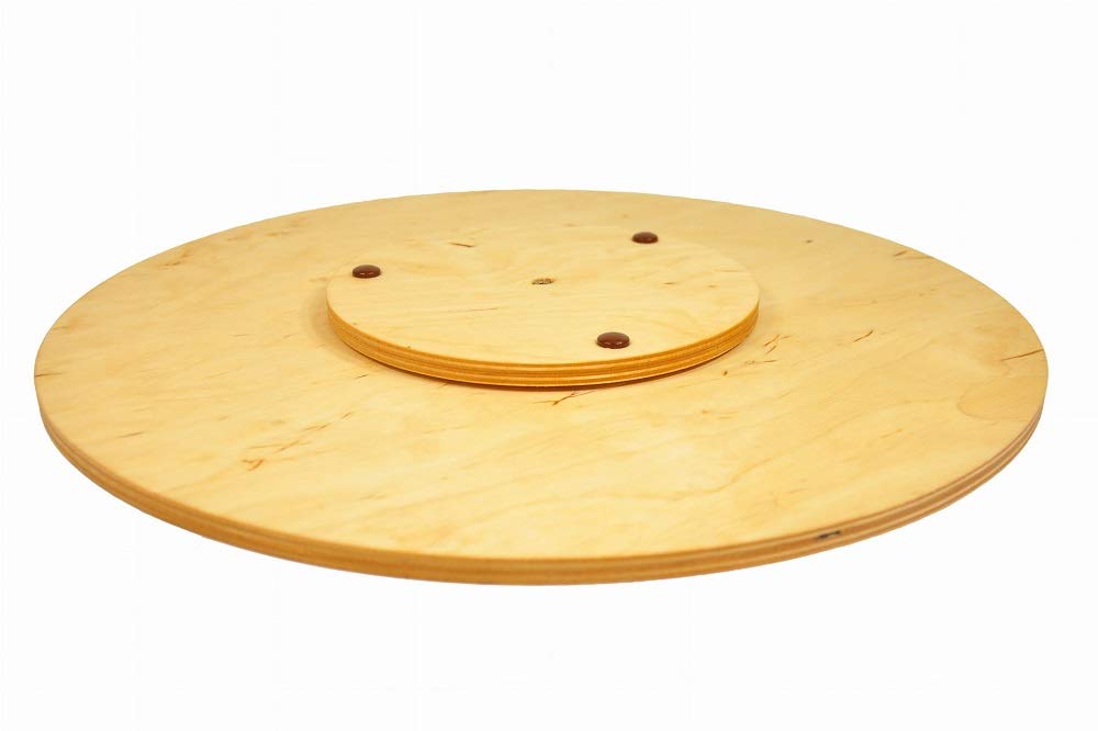 Para servir pizza de 33 cm. Circular de madera giratoria Tabla
