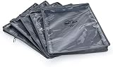HANGERWORLD Pack of 5 Grey Breathable Cashmere Jumper Storage Pouch Bag view 4