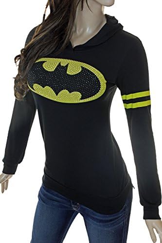 Hoodies Rhinestone Tattoo Designs New Many Style &amp; Colors (Large, Black Batman)