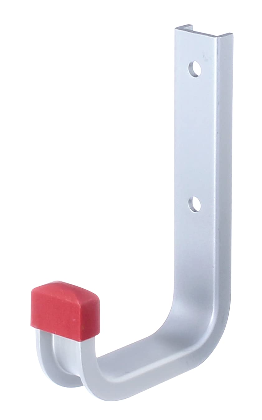 Alberts 805524 Wall Hook | Available in Various Designs | Angled | Aluminium | Depth 80 mm | Height 120 mm